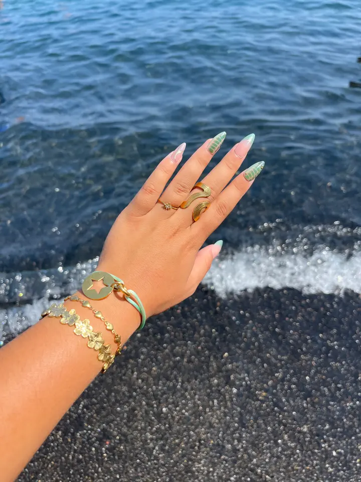 Bracelets en acier inoxydable doré