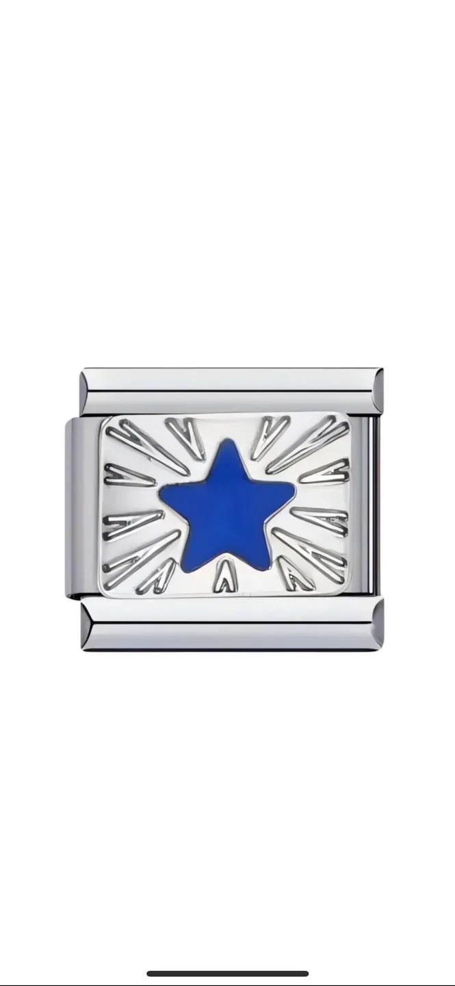 Breloque étoile bleu foncée
