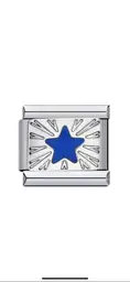 Breloque étoile bleu foncée - Vue 1