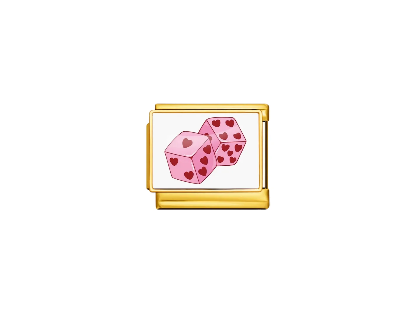 Breloque dé rose