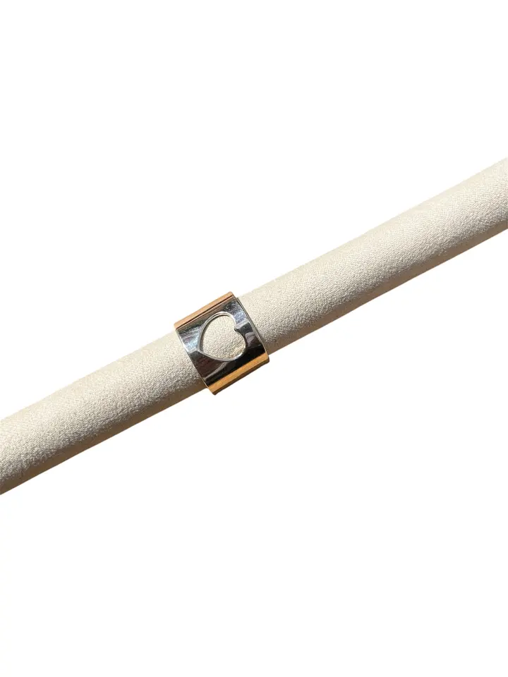 Bague épaisse cœur