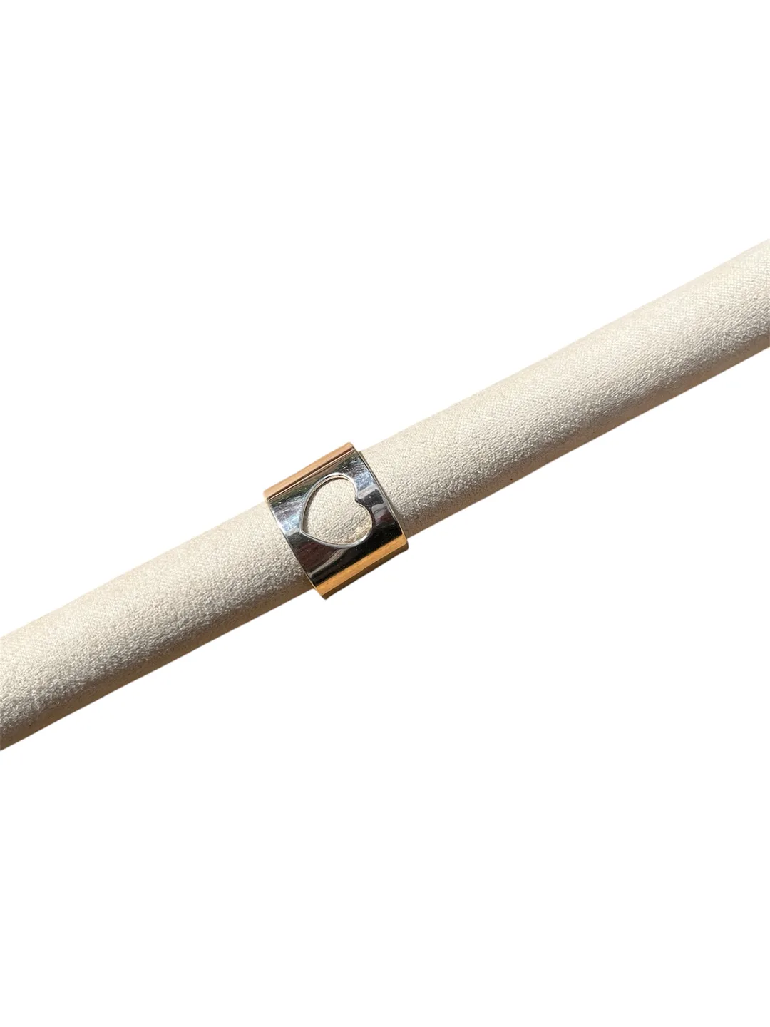 Bague épaisse cœur